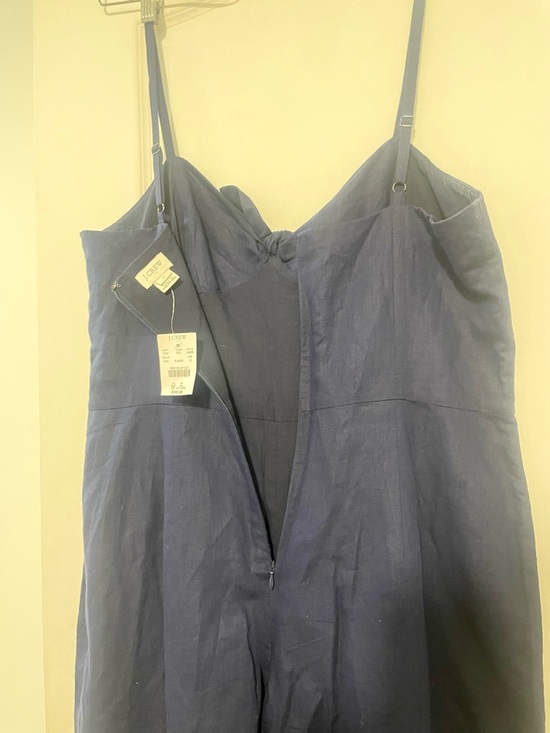 J. Crew Navy Spaghetti-Strap Maxi with Front Knot - Picture 5 of 7